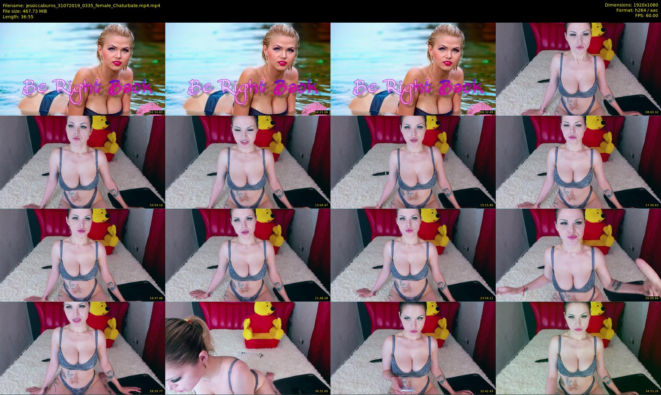 jessiccaburns — 37 minute Chaturbate female cam show recording, 1080p, Jul 31, 2019