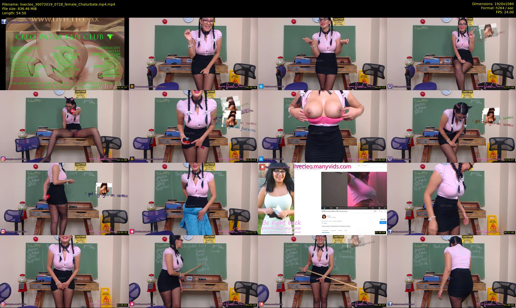 livecleo — 55 minute Chaturbate female cam show recording, 1080p, Jul 30, 2019