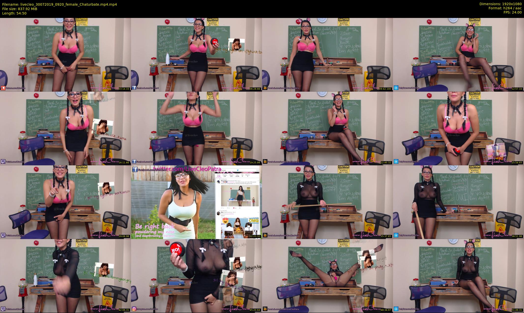 livecleo — 55 minute Chaturbate female cam show recording, 1080p, Jul 30, 2019