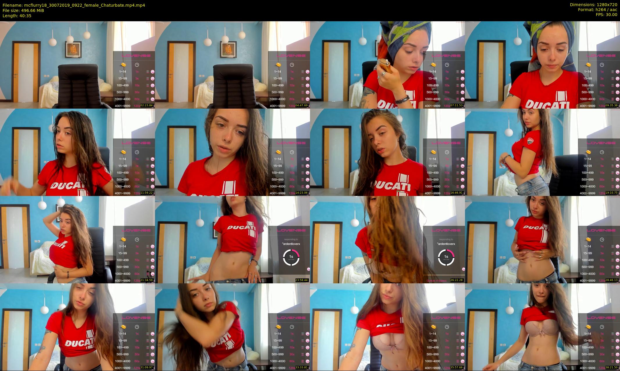 mcflurry18 — 41 minute Chaturbate female cam show recording, 720p, Jul 30, 2019