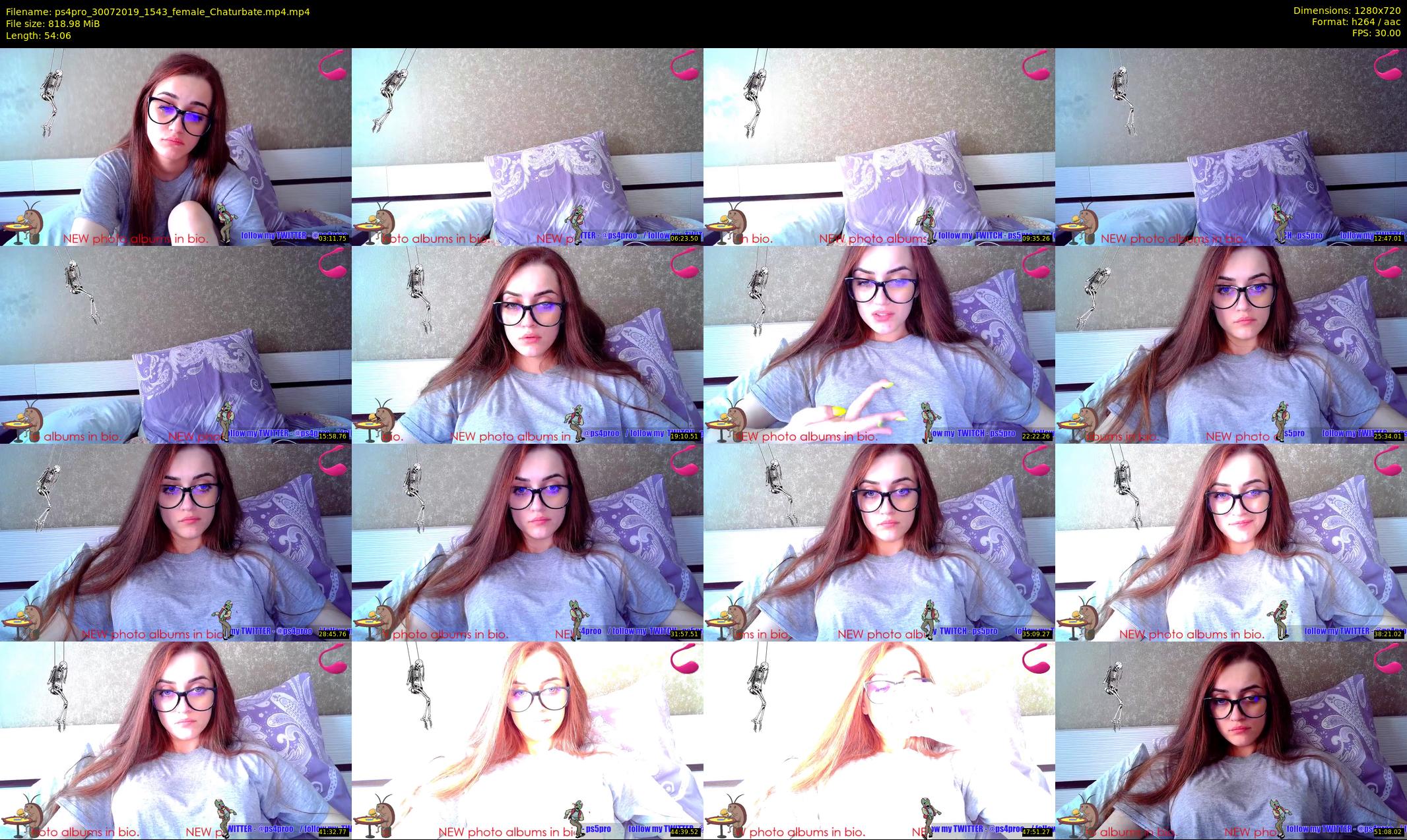 ps4pro — 55 minute Chaturbate female cam show recording, 720p, Jul 30, 2019