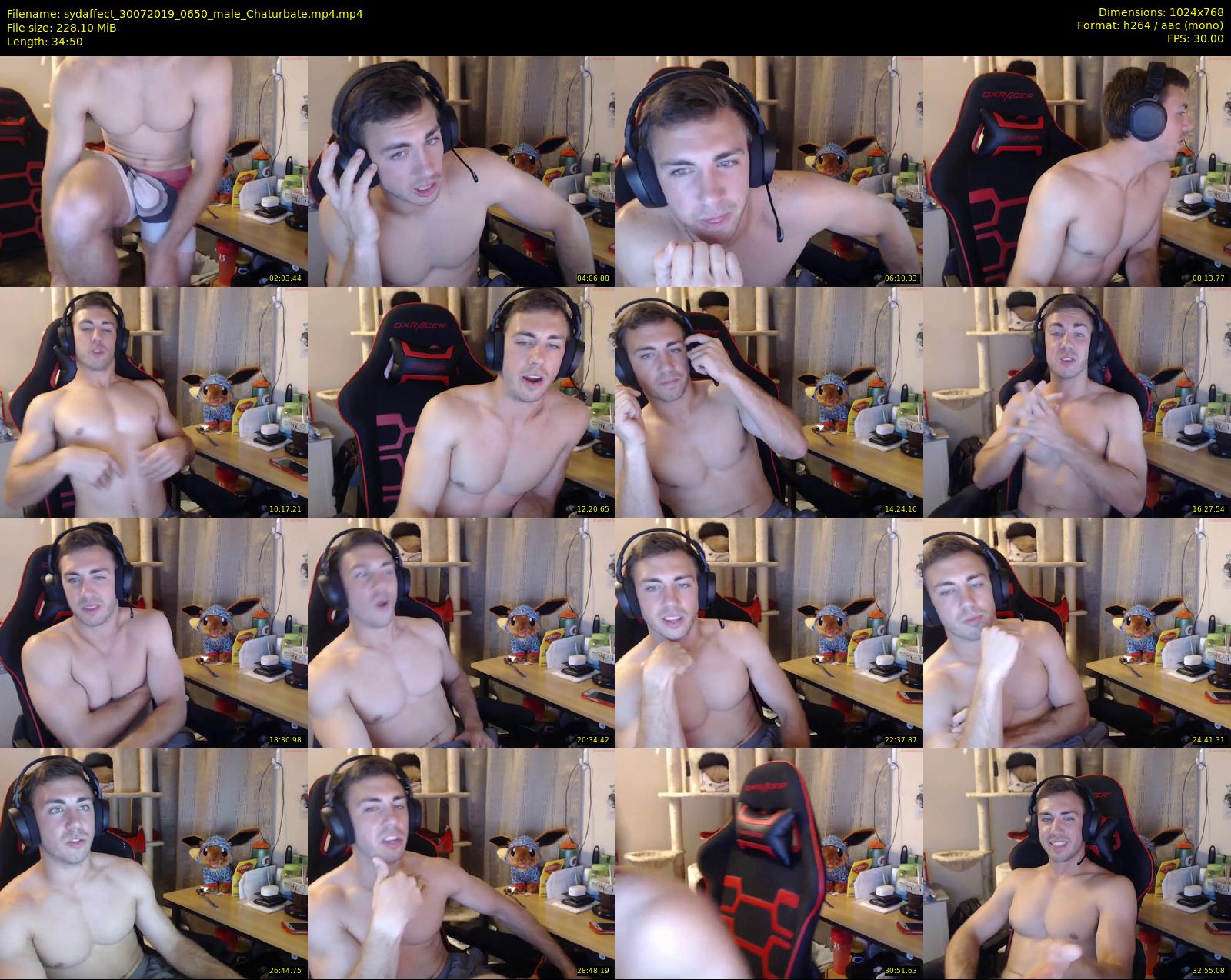 sydaffect — 35 minute Chaturbate male cam show recording, 720p, Jul 30, 2019