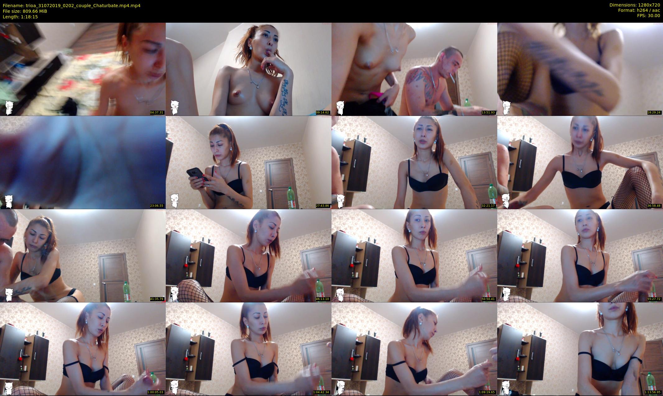 trioa — 79 minute Chaturbate couple cam show recording, 720p, Jul 31, 2019