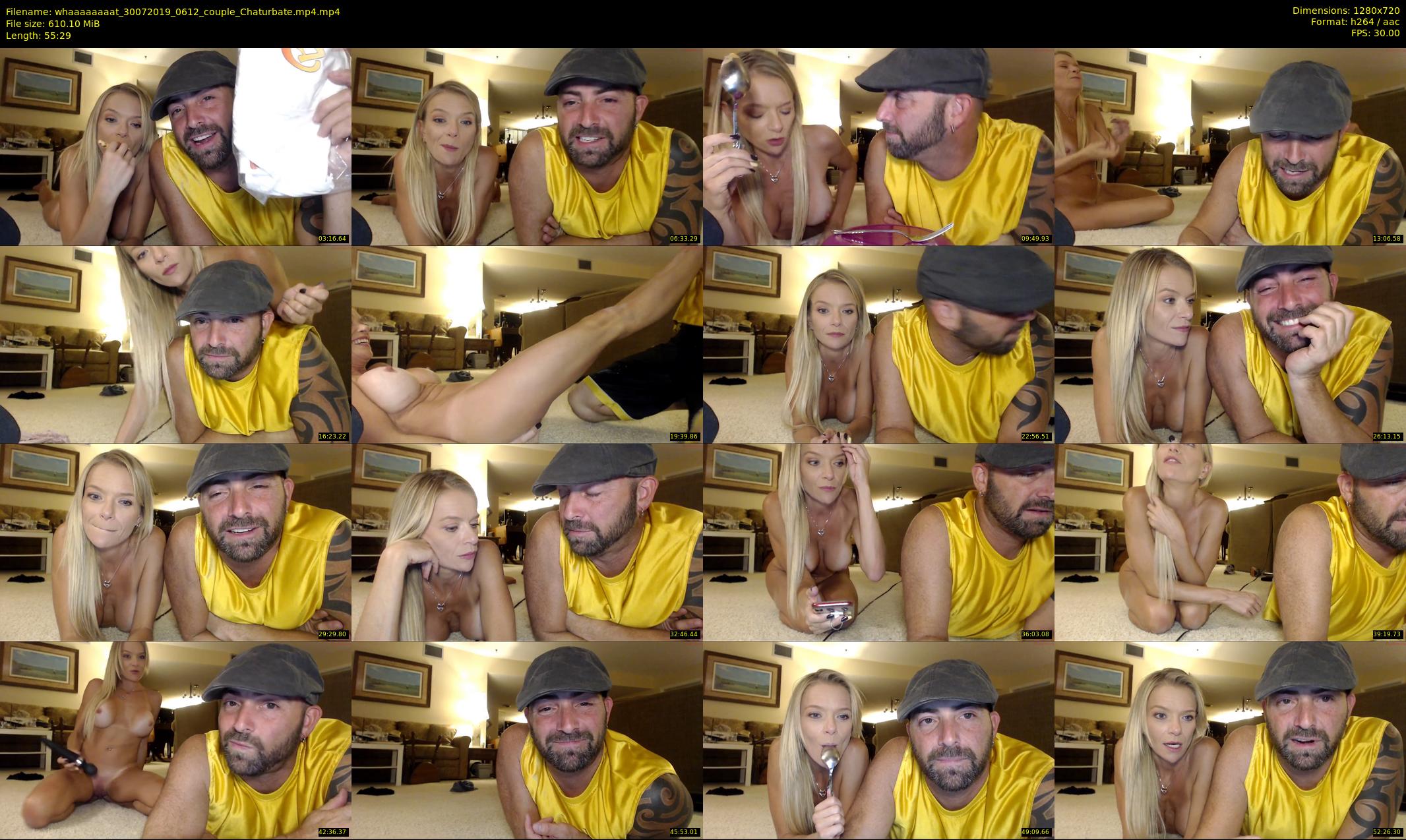 whaaaaaaaat — 56 minute Chaturbate couple cam show recording, 720p, Jul 30, 2019
