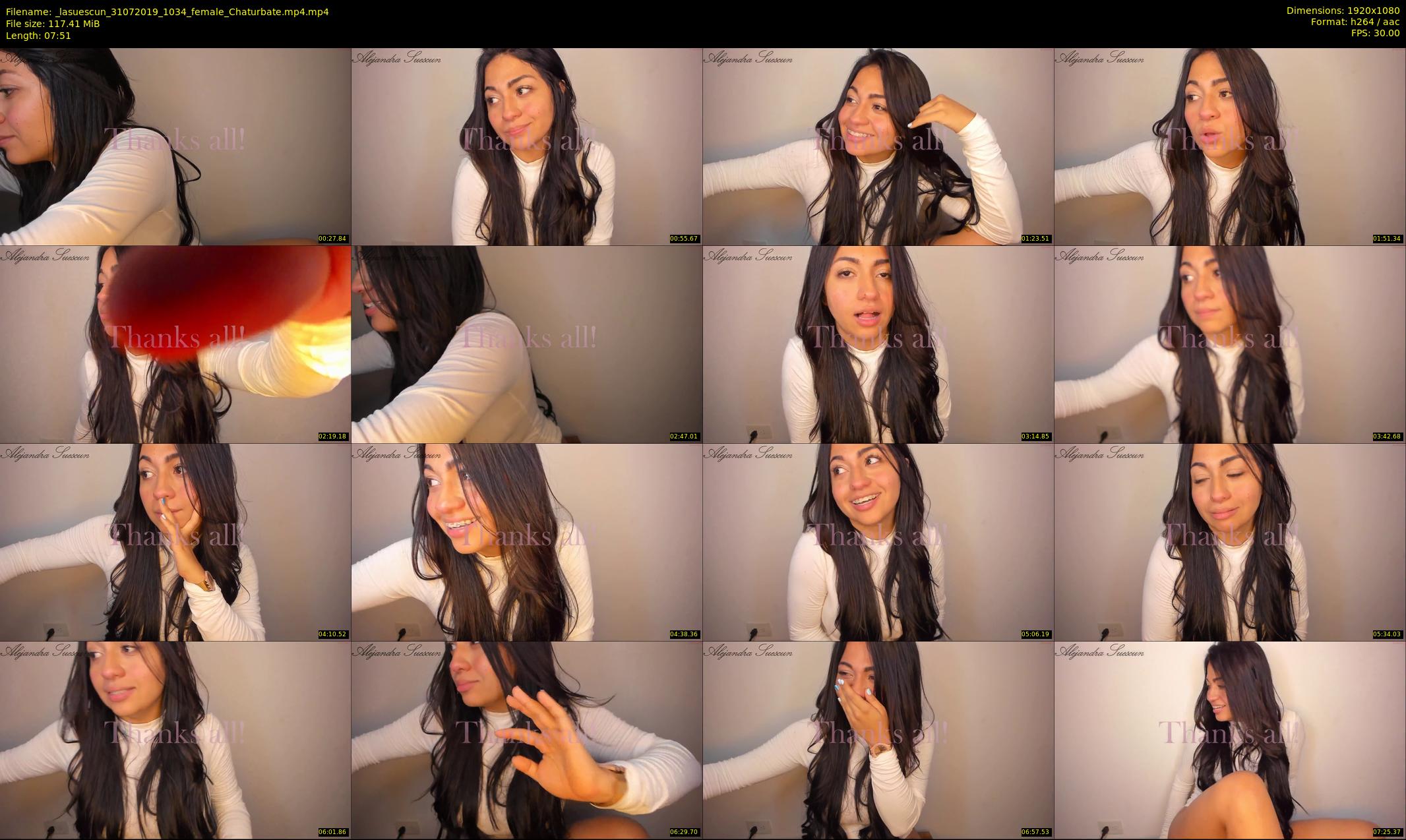 _lasuescun — 8 minute Chaturbate female cam show recording, 1080p, Jul 31, 2019