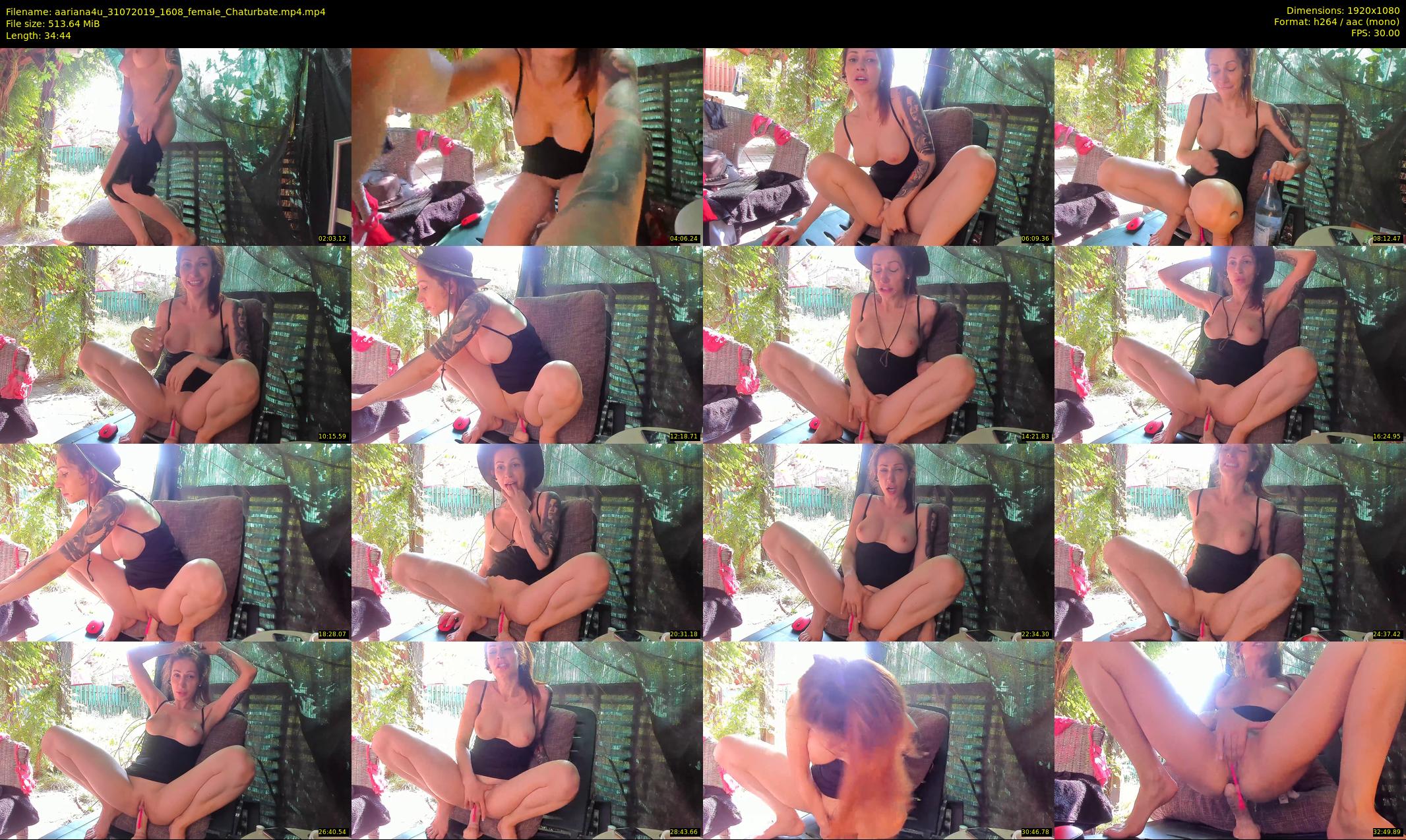 aariana4u — 35 minute Chaturbate female cam show recording, 1080p, Jul 31, 2019