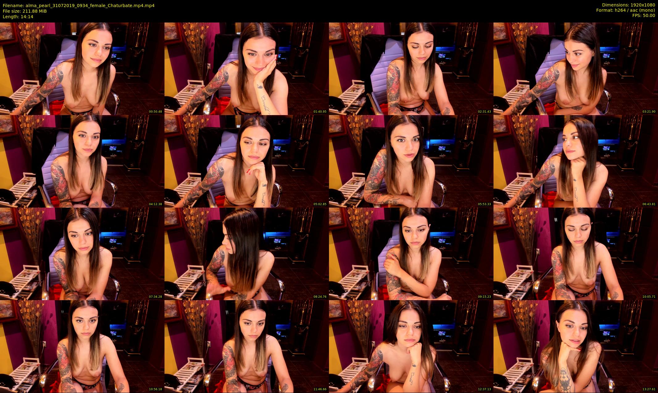 alma_pearl — 15 minute Chaturbate female cam show recording, 1080p, Jul 31, 2019