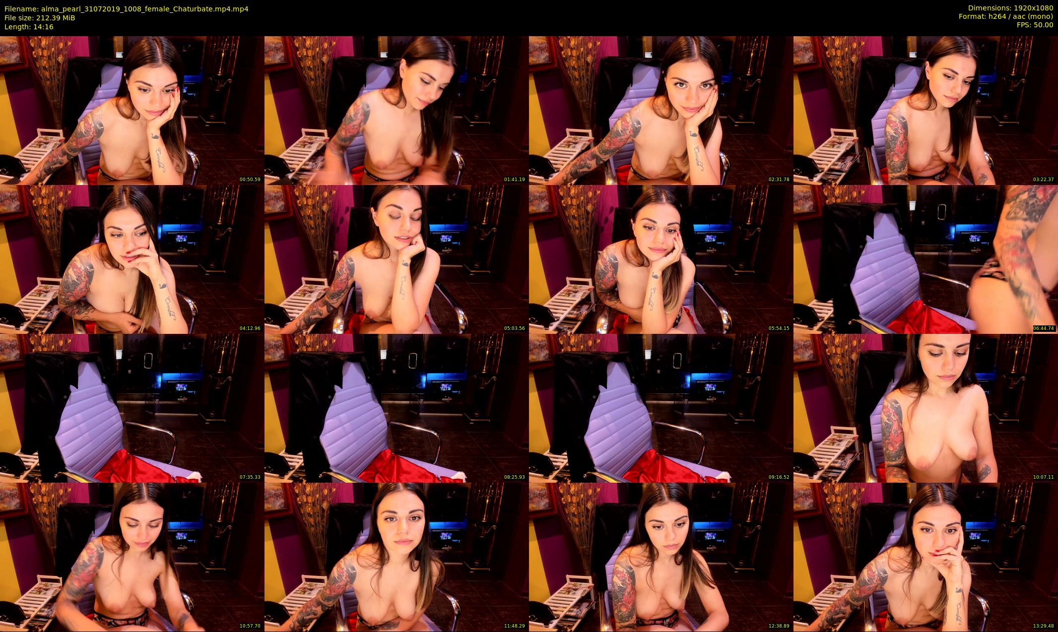alma_pearl — 15 minute Chaturbate female cam show recording, 1080p, Jul 31, 2019