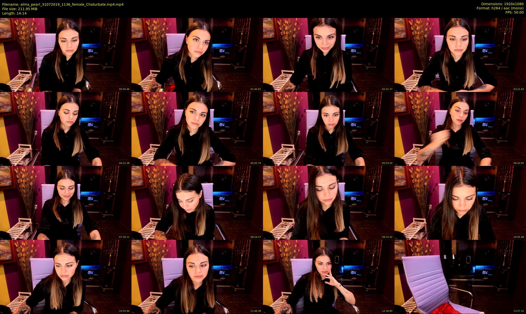alma_pearl — 15 minute Chaturbate female cam show recording, 1080p, Jul 31, 2019