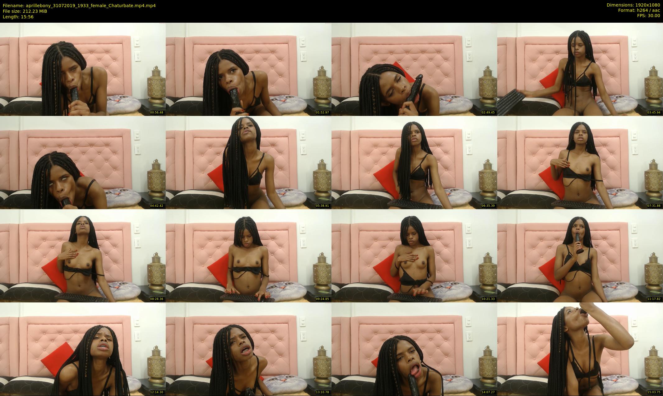 aprillebony — 16 minute Chaturbate female cam show recording, 1080p, Jul 31, 2019