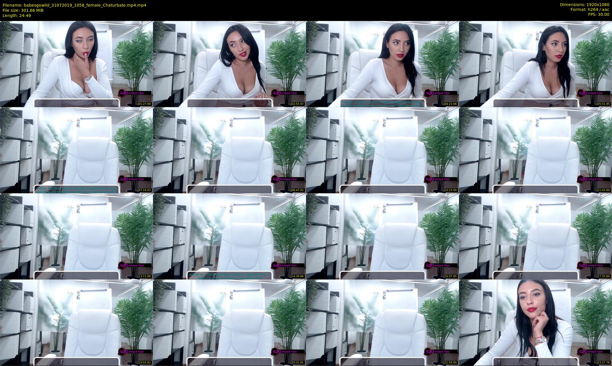 babesgowild — 25 minute Chaturbate couple cam show recording, 1080p, Jul 31, 2019