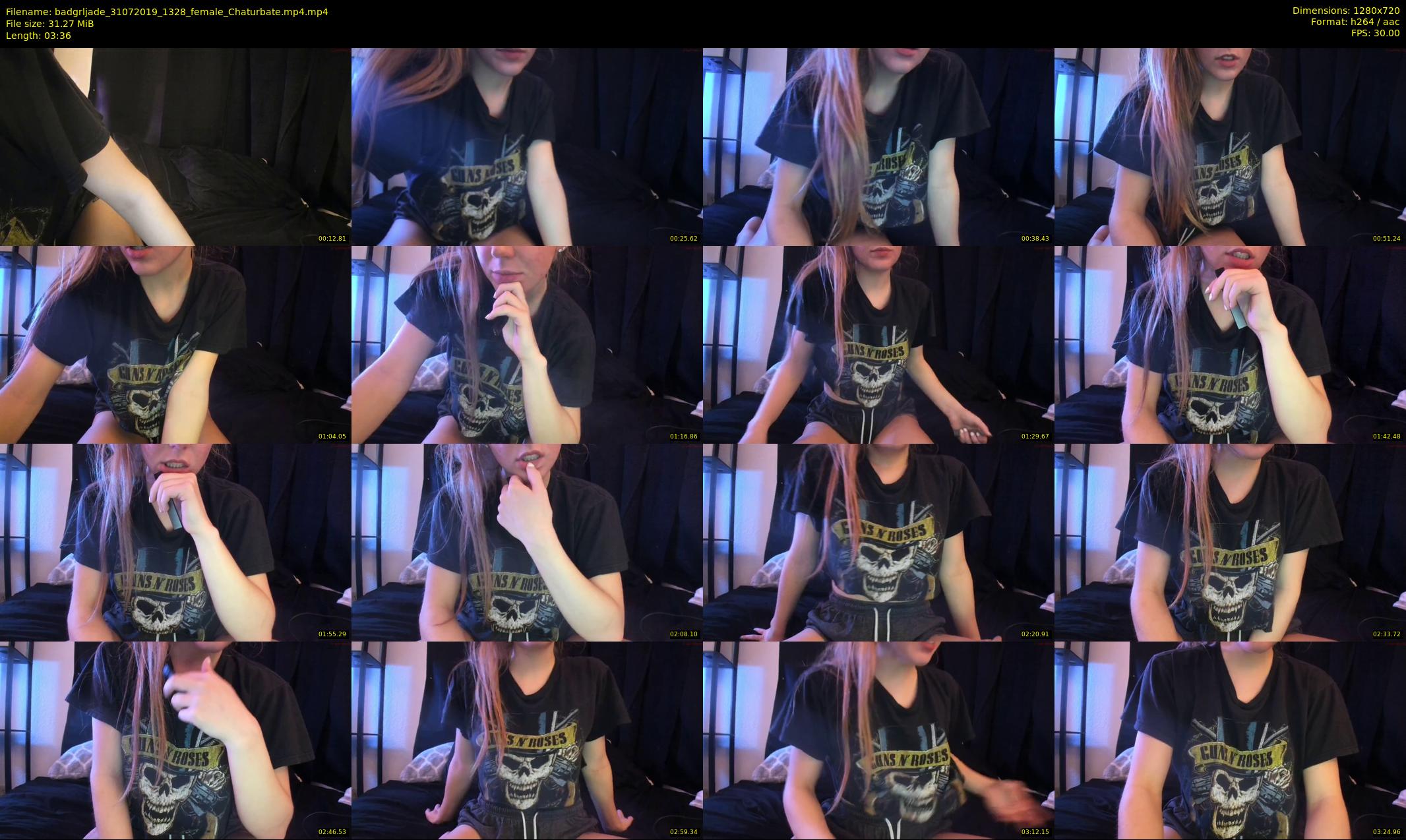 badgrljade — 4 minute Chaturbate female cam show recording, 720p, Jul 31, 2019
