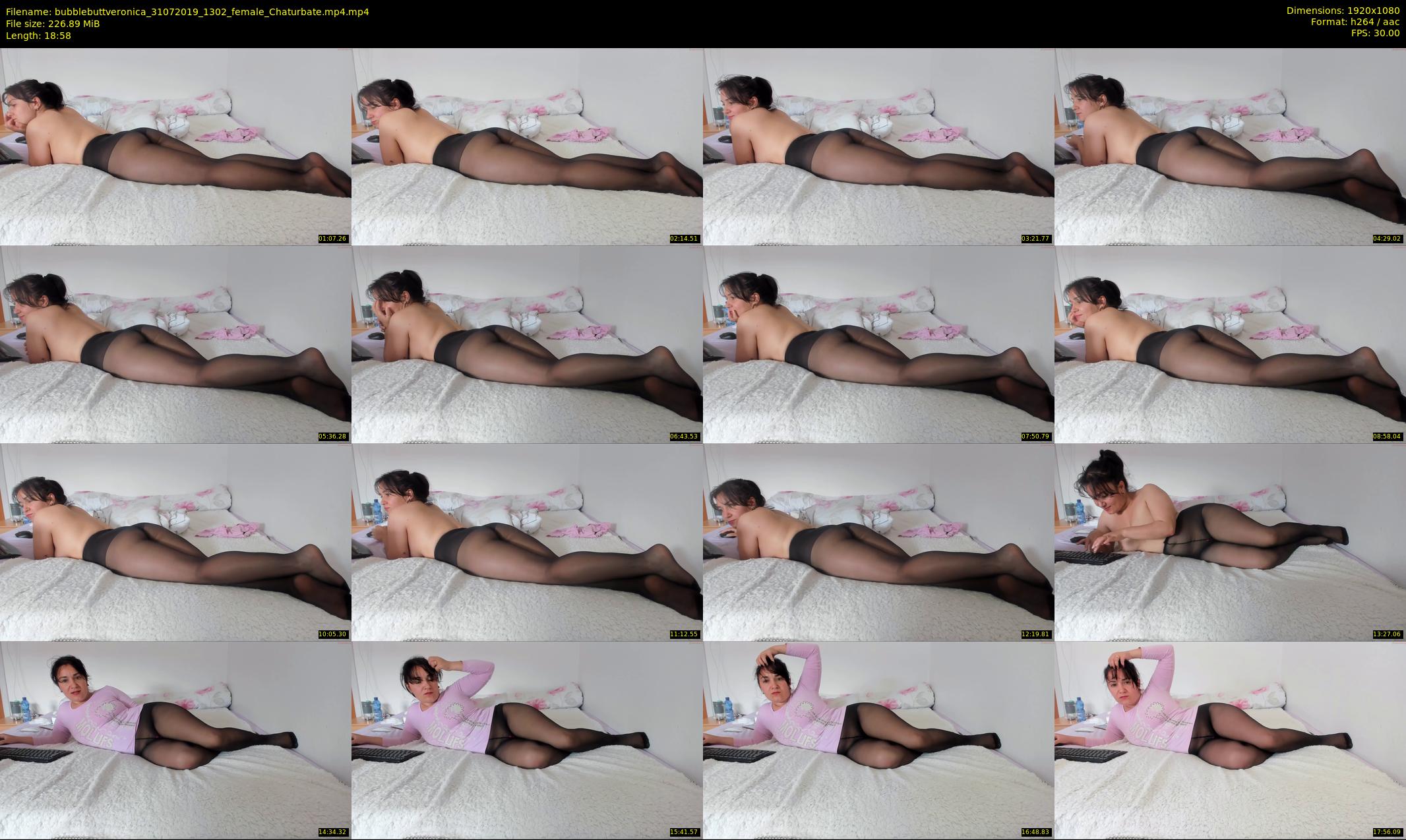 bubblebuttveronica — 19 minute Chaturbate female cam show recording, 1080p, Jul 31, 2019