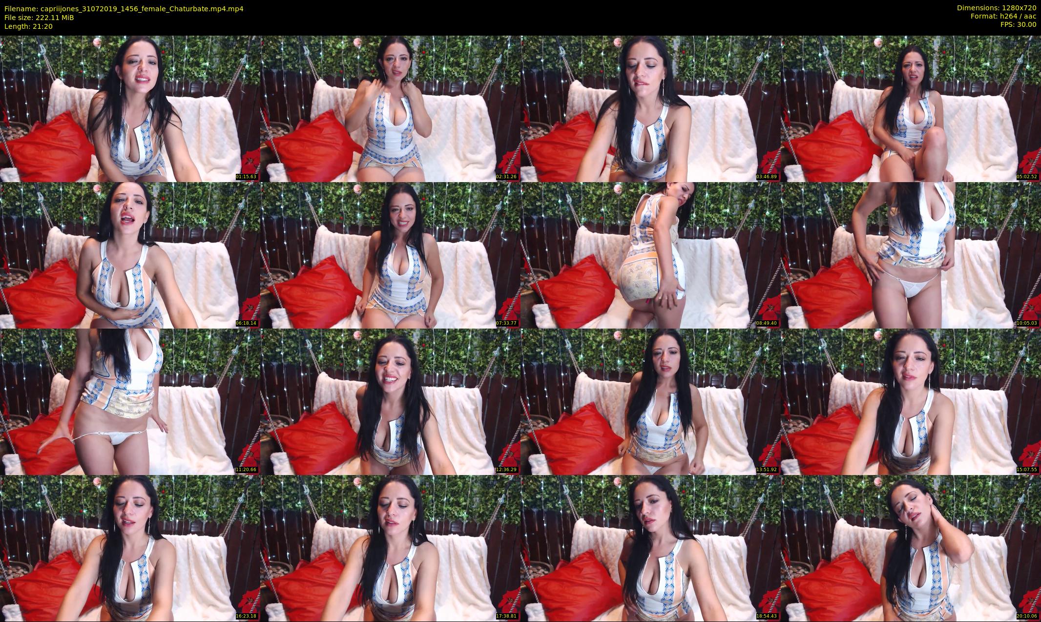 capriijones — 22 minute Chaturbate female cam show recording, 720p, Jul 31, 2019