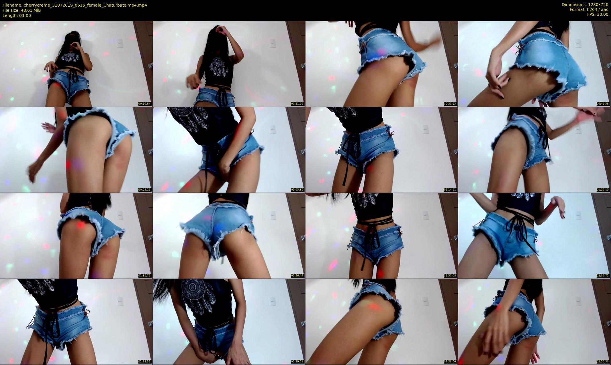 cherrycreme — 3 minute Chaturbate female cam show recording, 720p, Jul 31, 2019