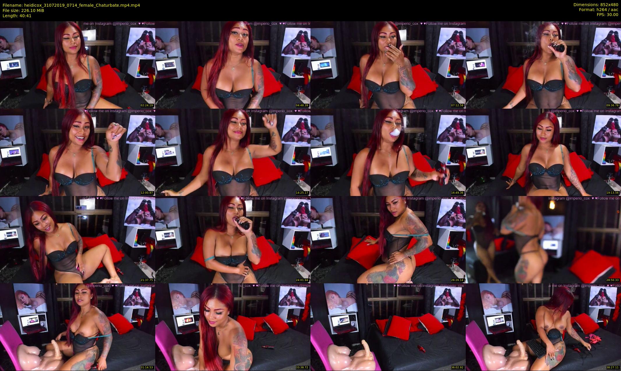 heidicox — 41 minute Chaturbate female cam show recording, 480p, Jul 31, 2019