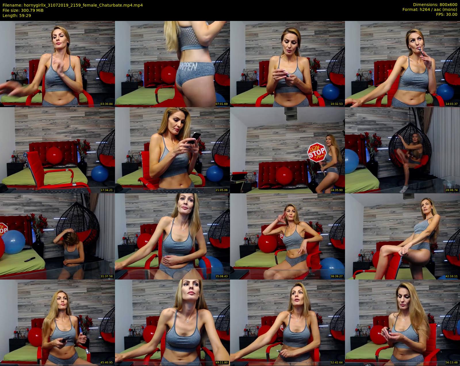 hornygirllx — 60 minute Chaturbate female cam show recording, 480p, Jul 31, 2019