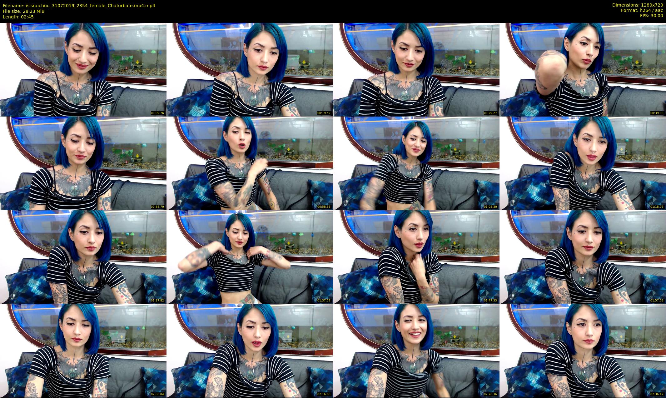 isisraichuu — 3 minute Chaturbate female cam show recording, 720p, Jul 31, 2019