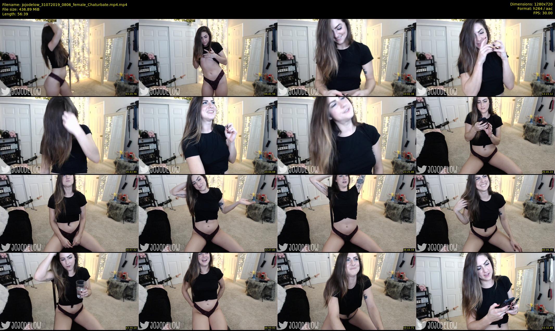 jojodelow — 57 minute Chaturbate female cam show recording, 720p, Jul 31, 2019