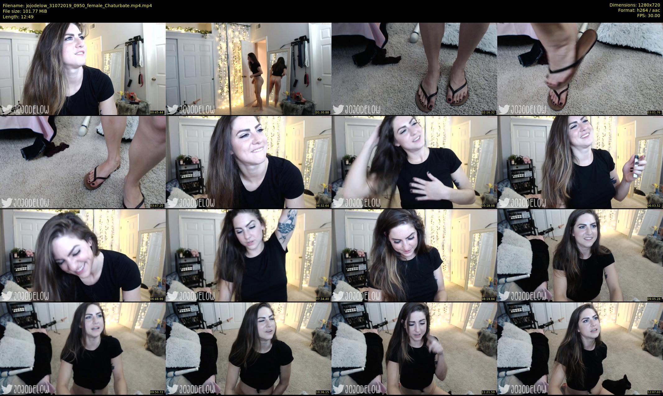 jojodelow — 13 minute Chaturbate female cam show recording, 720p, Jul 31, 2019