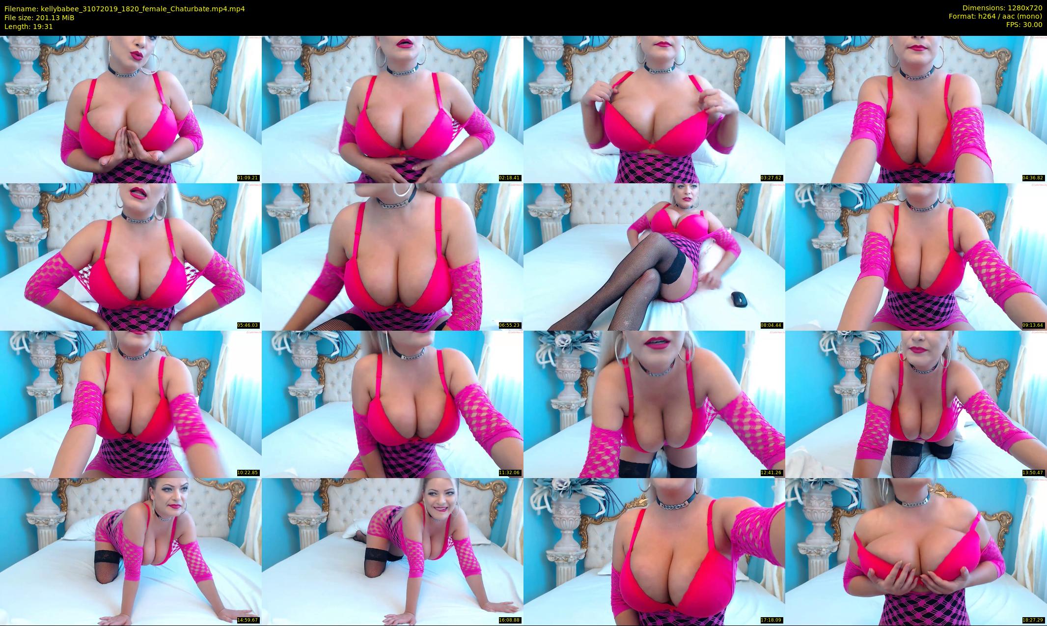 kellybabee — 20 minute Chaturbate female cam show recording, 720p, Jul 31, 2019