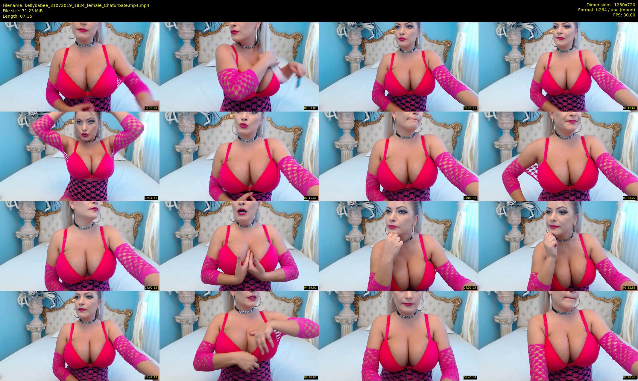 kellybabee — 8 minute Chaturbate female cam show recording, 720p, Jul 31, 2019