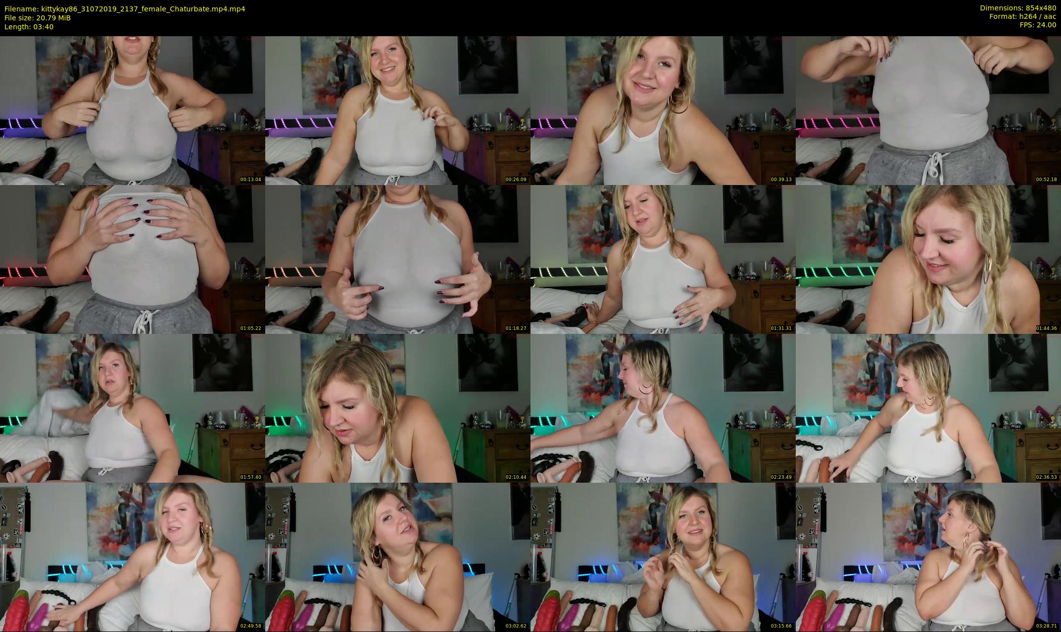 kittykay86 — 4 minute Chaturbate female cam show recording, 480p, Jul 31, 2019