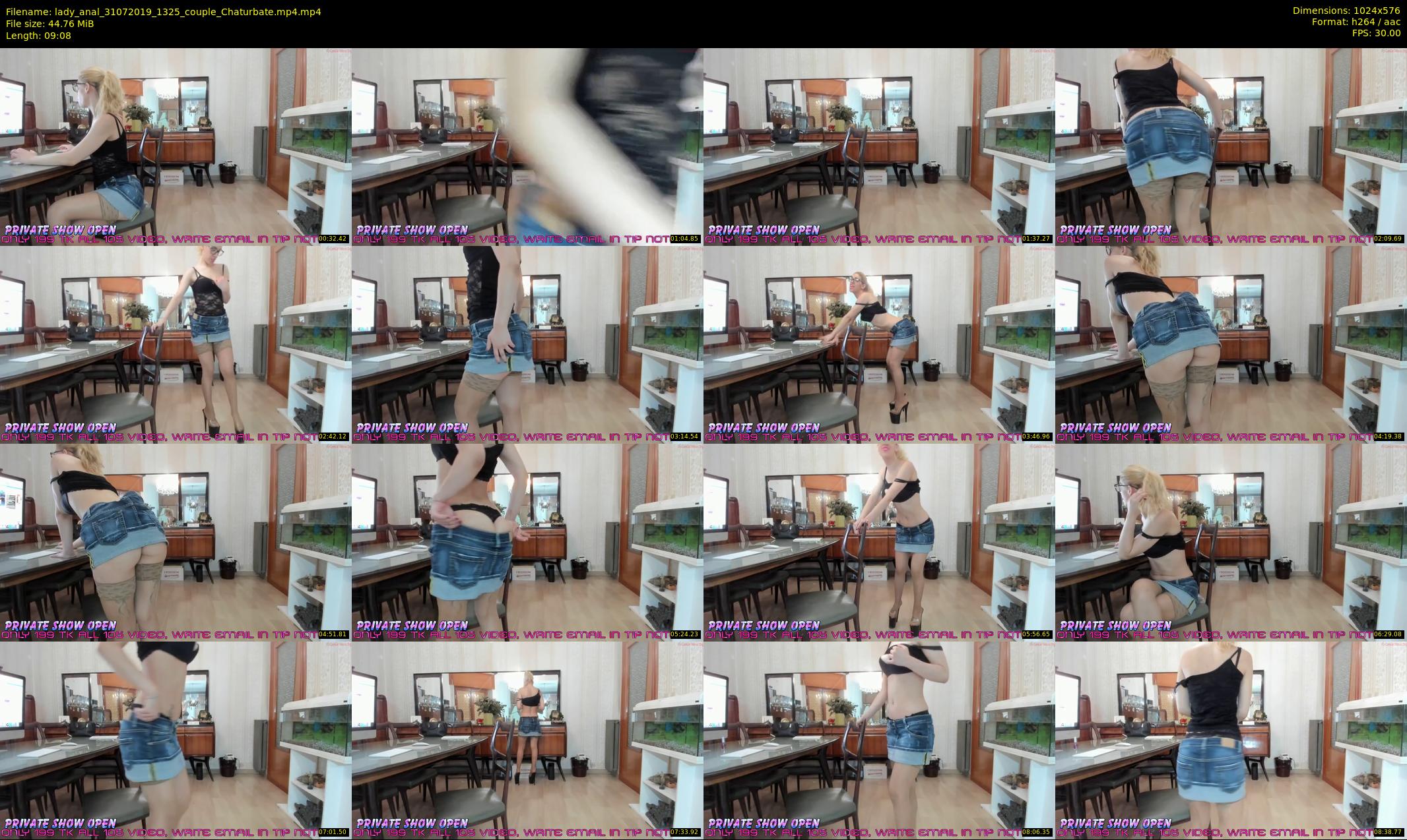 lady_anal — 10 minute Chaturbate female cam show recording, 480p, Jul 31, 2019
