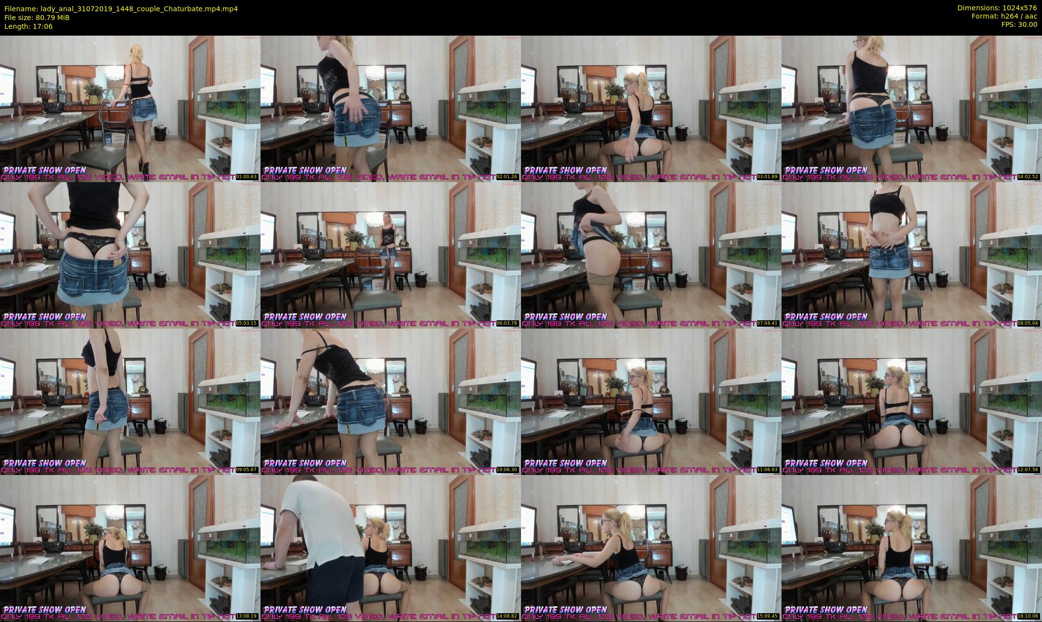 lady_anal — 18 minute Chaturbate female cam show recording, 480p, Jul 31, 2019