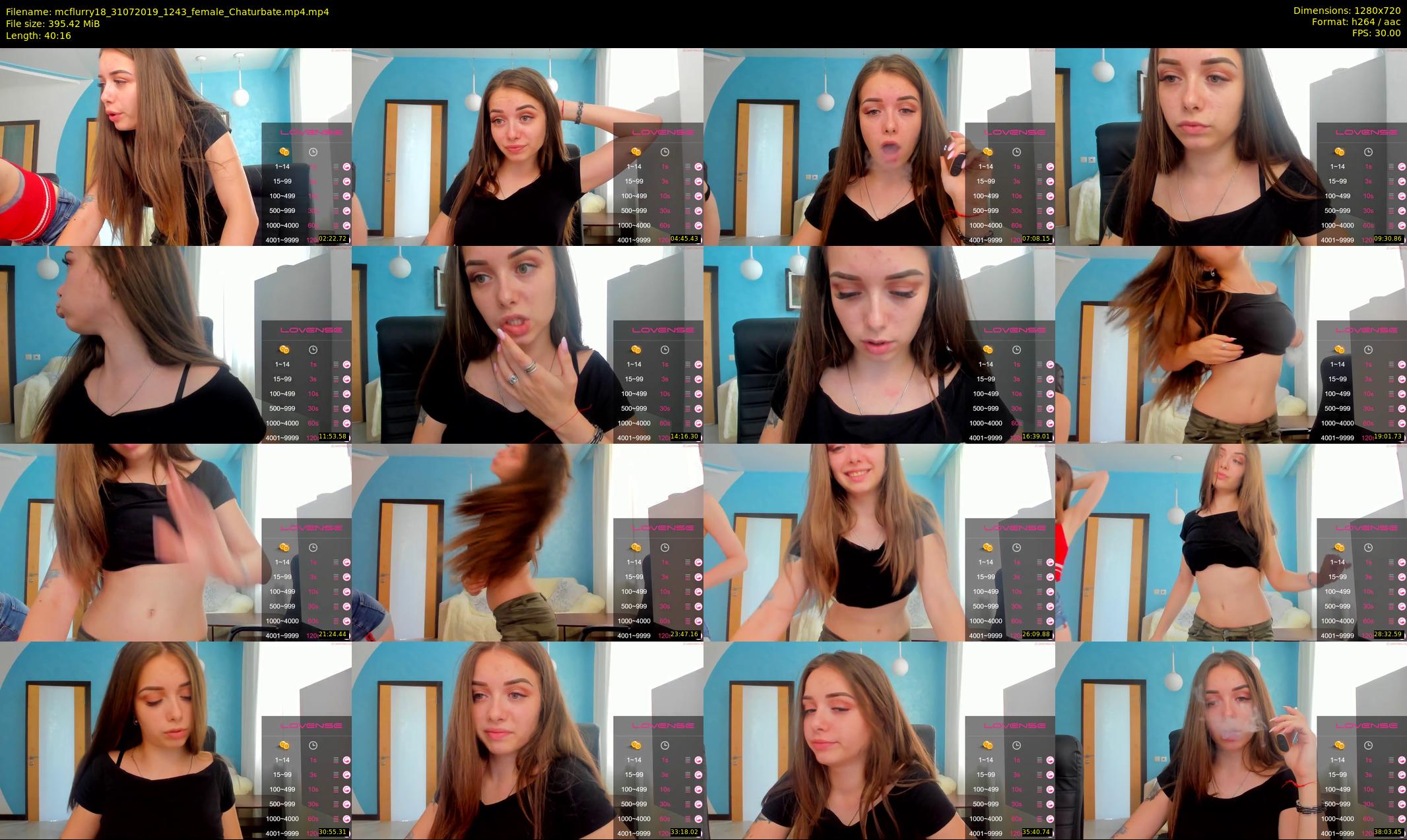 mcflurry18 — 41 minute Chaturbate female cam show recording, 720p, Jul 31, 2019