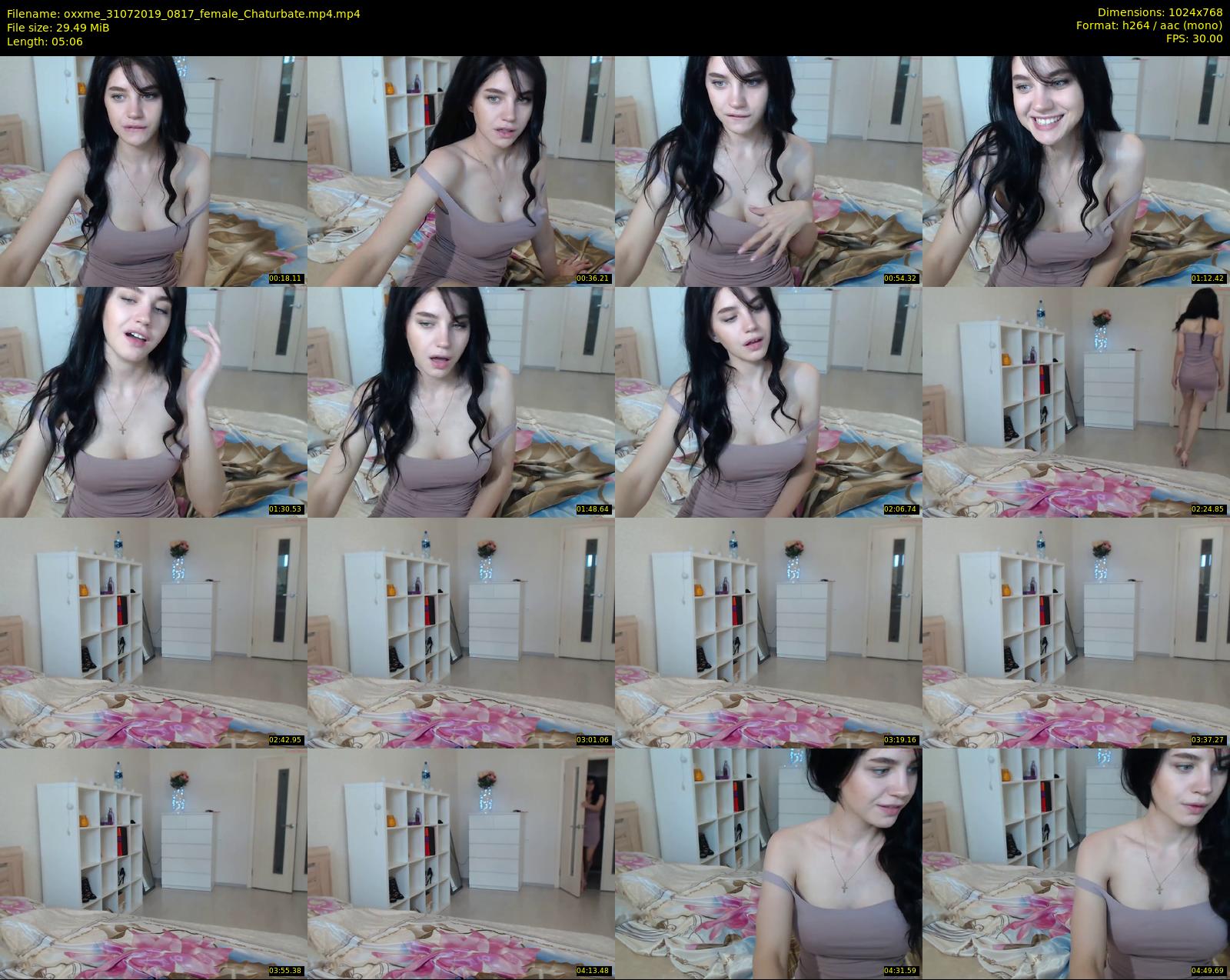 oxxme — 6 minute Chaturbate female cam show recording, 720p, Jul 31, 2019