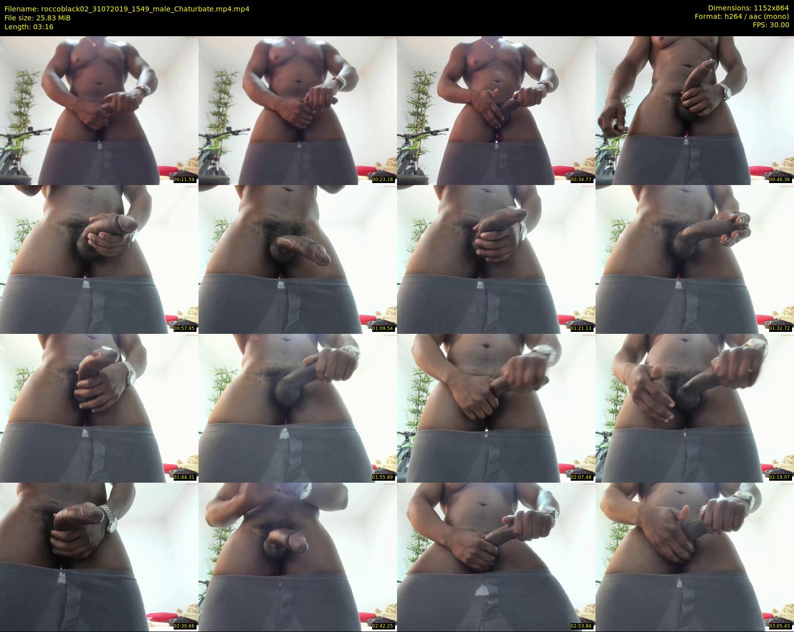 roccoblack02 — 4 minute Chaturbate male cam show recording, 720p, Jul 31, 2019