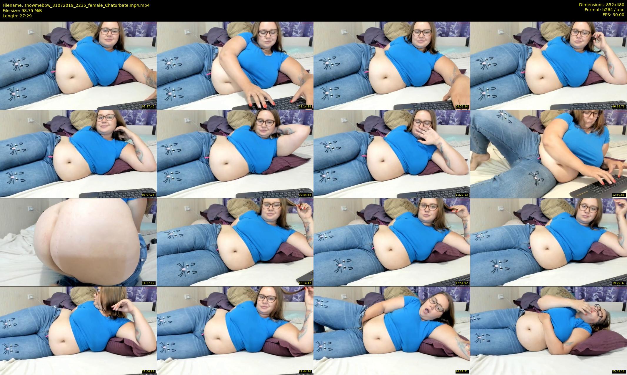 showmebbw — 28 minute Chaturbate female cam show recording, 480p, Jul 31, 2019