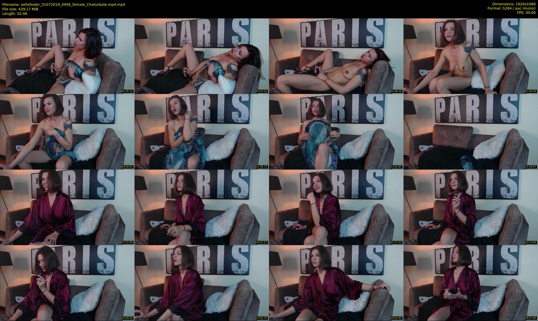 sofiafoster — 33 minute Chaturbate female cam show recording, 1080p, Jul 31, 2019