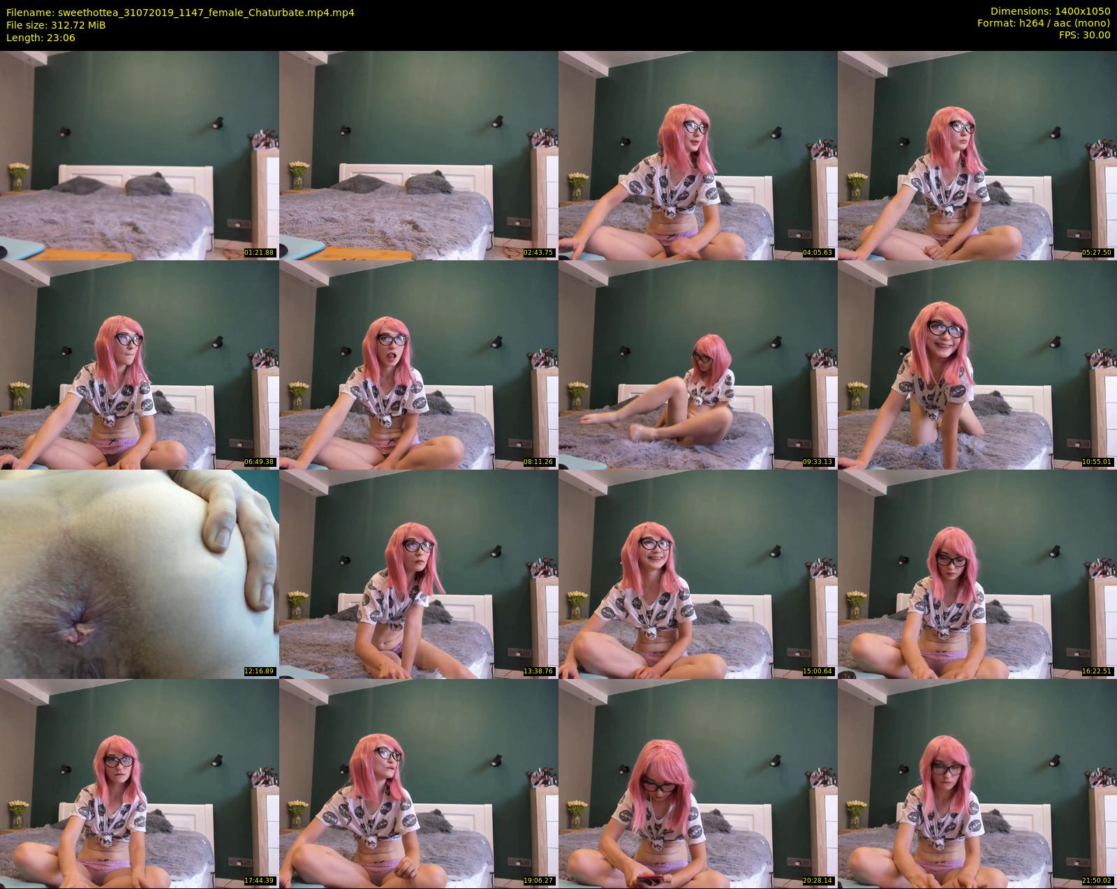 sweethottea — 24 minute Chaturbate female cam show recording, 720p, Jul 31, 2019