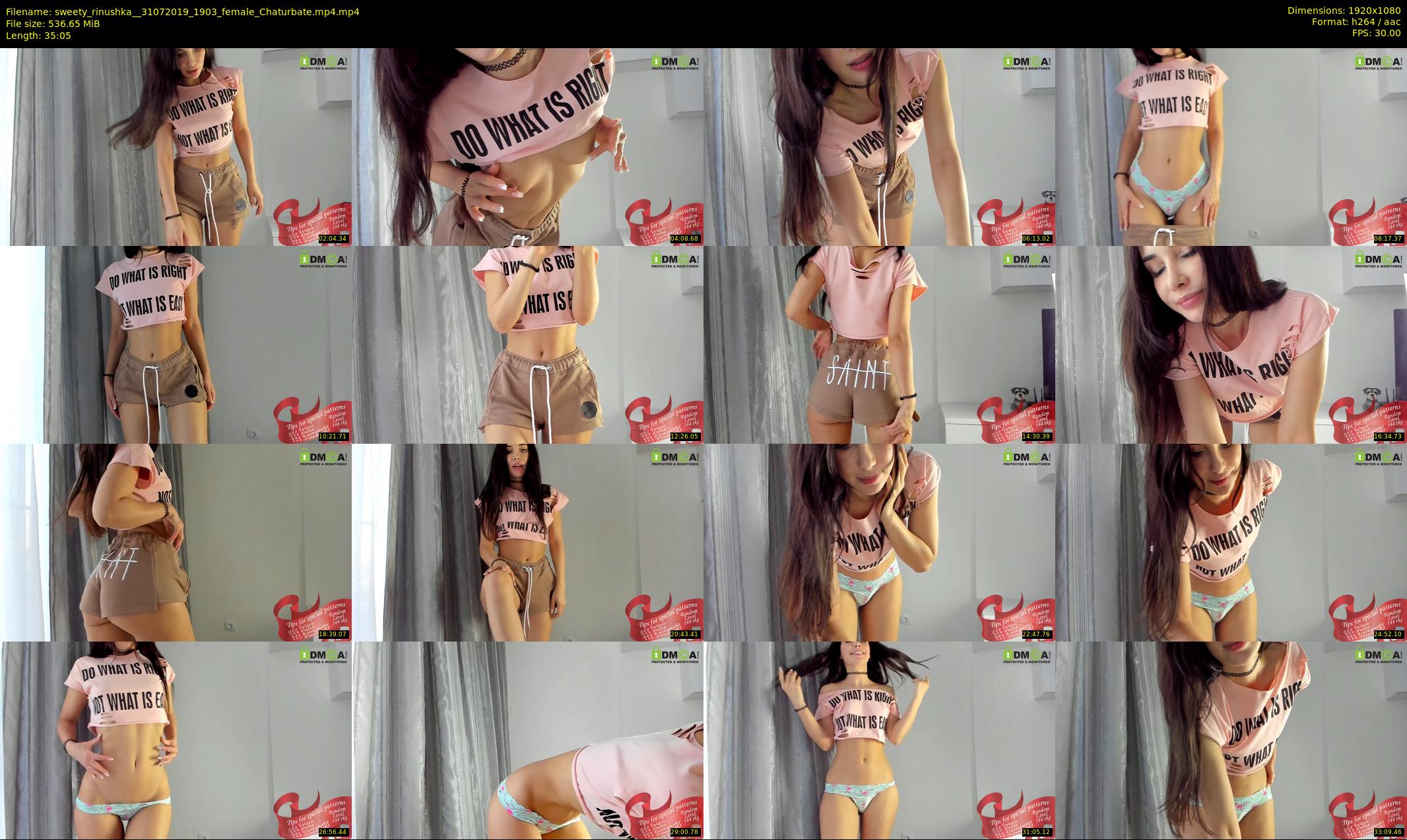 sweety_rinushka_ — 36 minute Chaturbate female cam show recording, 1080p, Jul 31, 2019