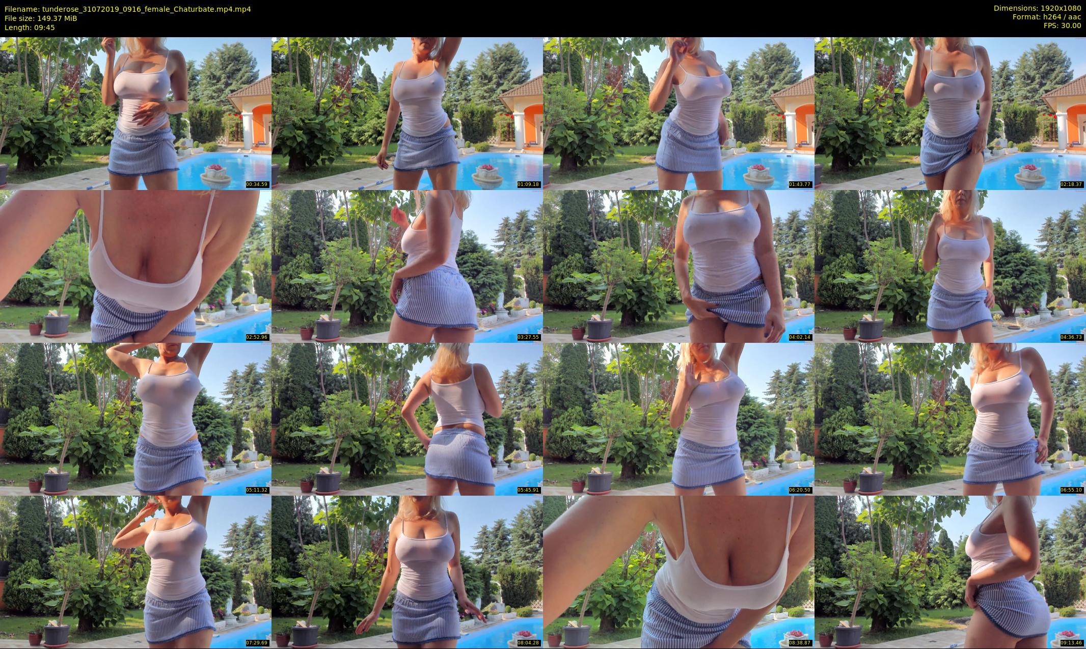 tunderose — 10 minute Chaturbate female cam show recording, 1080p, Jul 31, 2019