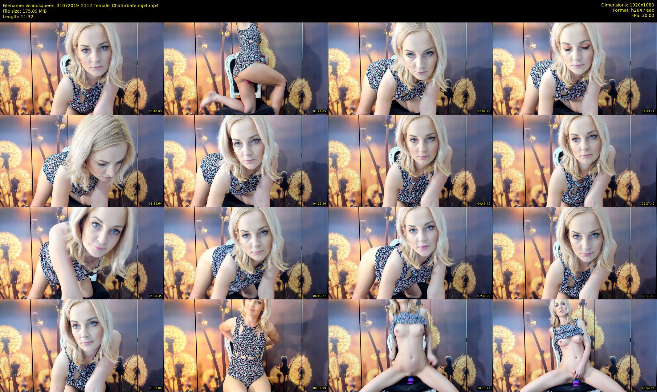 viciousqueen — 12 minute Chaturbate female cam show recording, 1080p, Jul 31, 2019