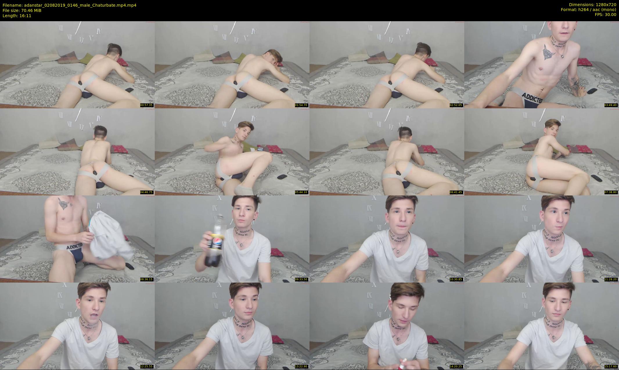 adanstar — 17 minute Chaturbate male cam show recording, 720p, Aug 2, 2019
