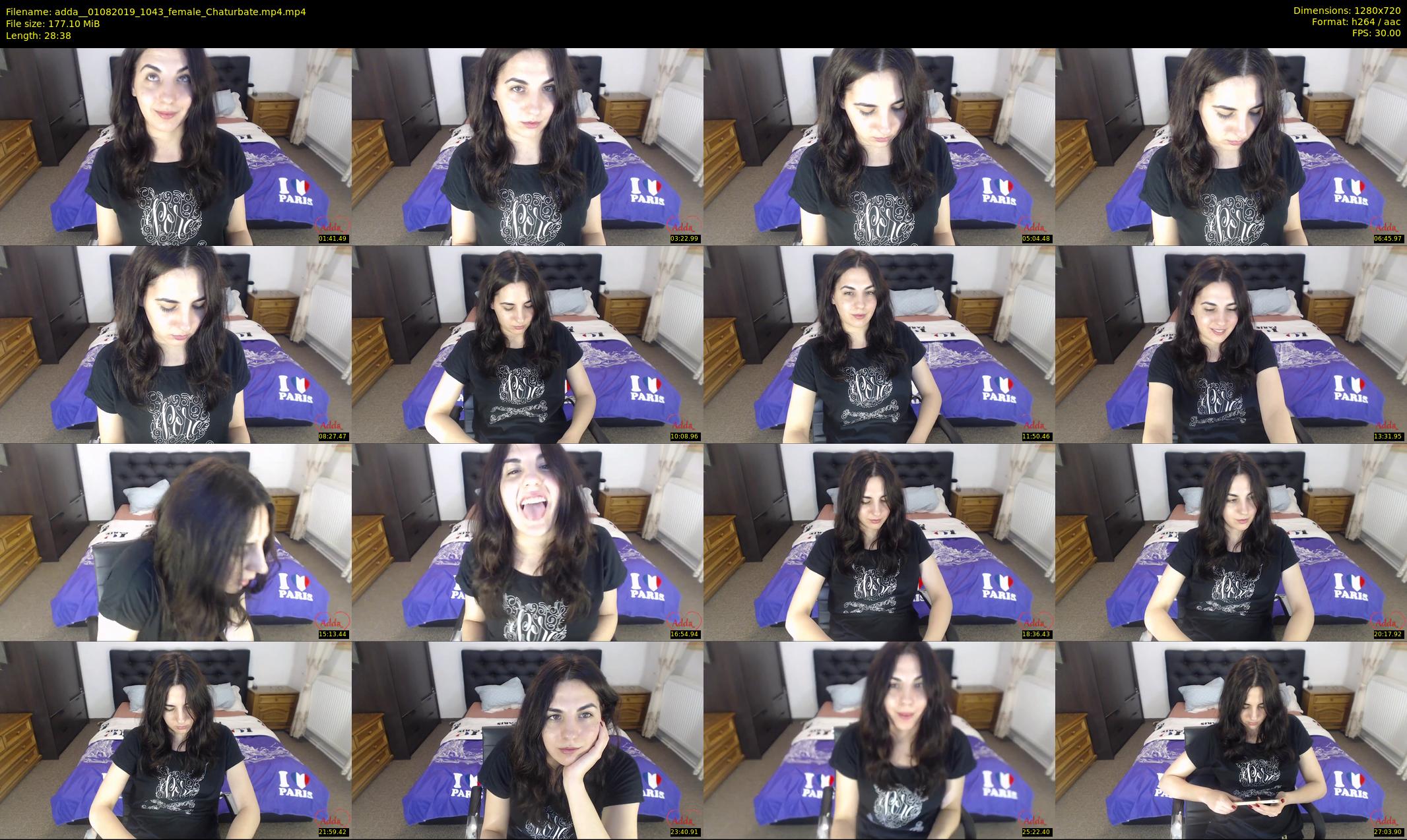 adda_ — 29 minute Chaturbate female cam show recording, 720p, Aug 1, 2019