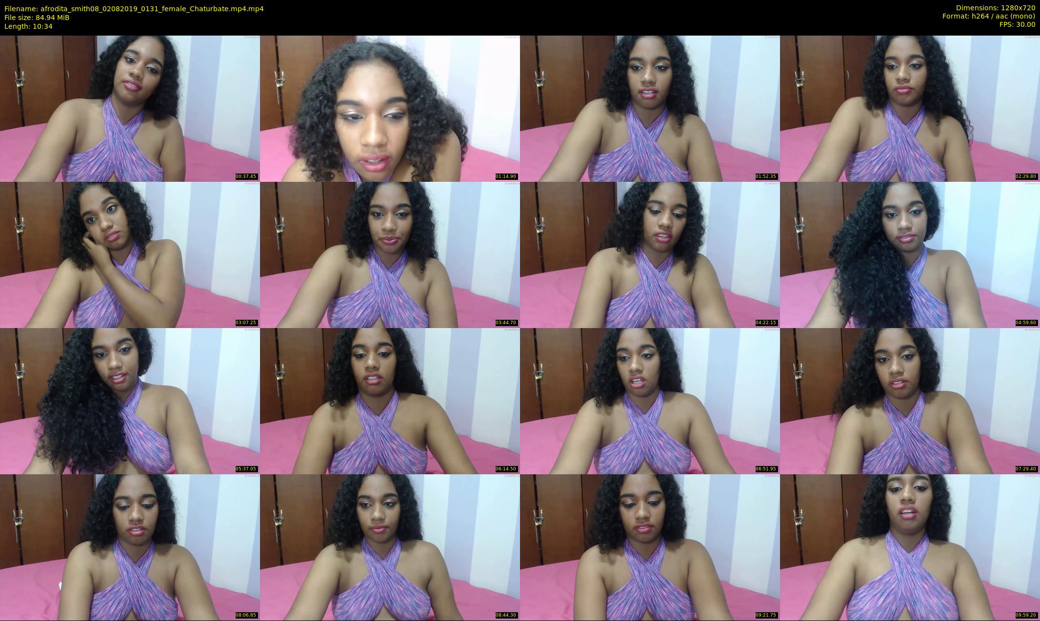 afrodita_smith08 — 11 minute Chaturbate female cam show recording, 720p, Aug 2, 2019