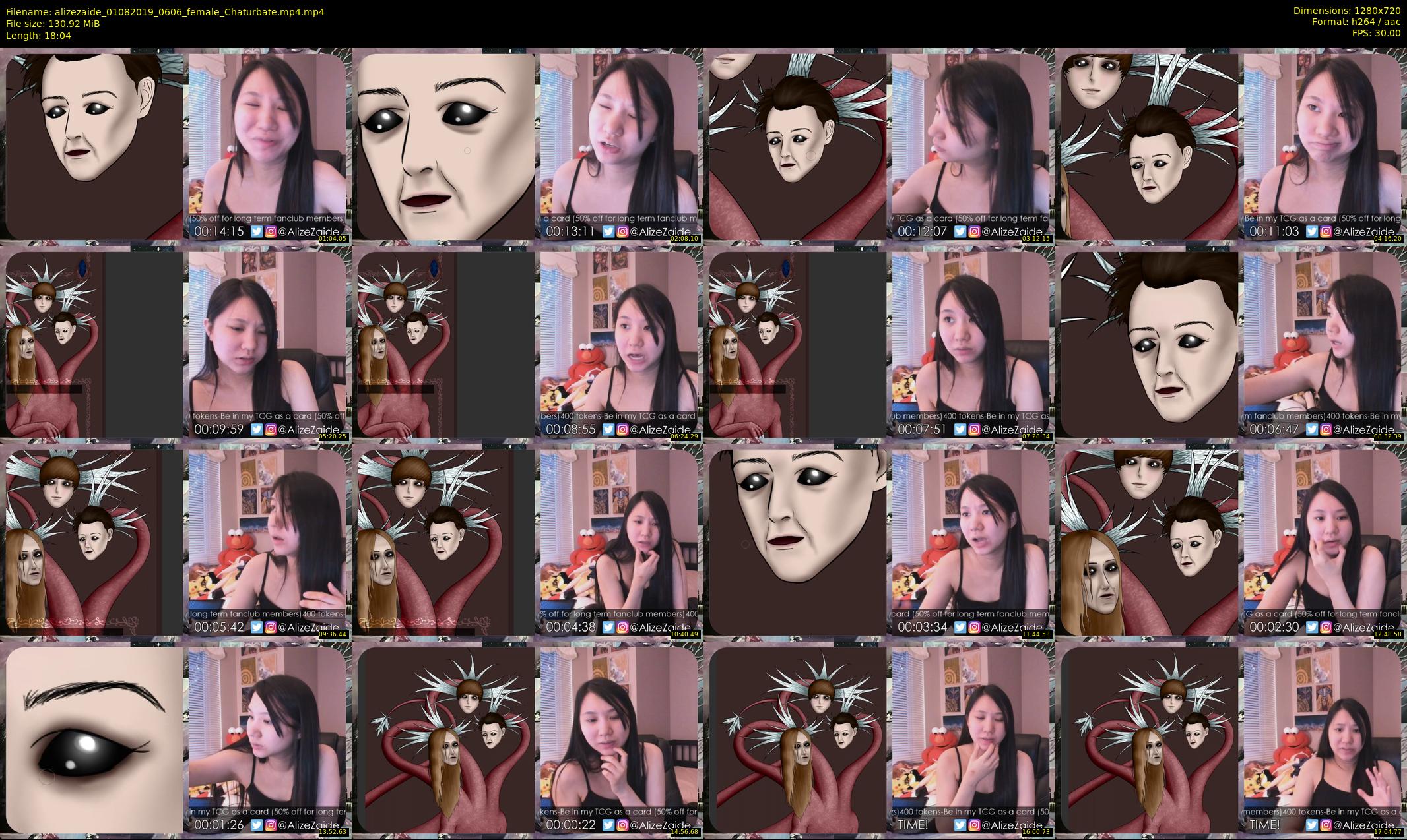 alizezaide — 19 minute Chaturbate female cam show recording, 720p, Aug 1, 2019