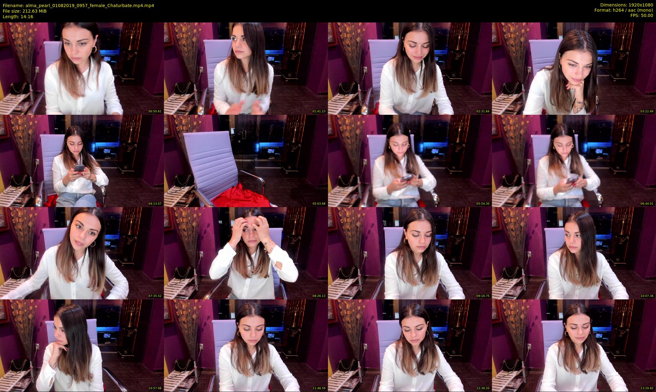 alma_pearl — 15 minute Chaturbate female cam show recording, 1080p, Aug 1, 2019