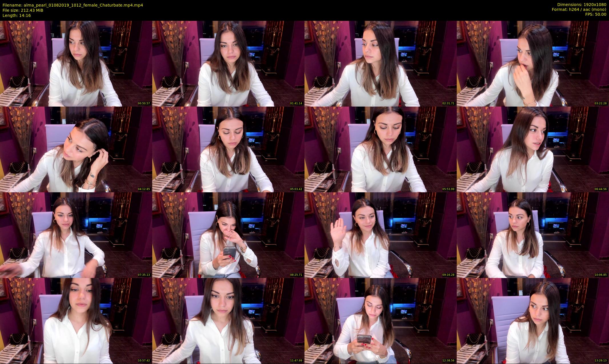 alma_pearl — 15 minute Chaturbate female cam show recording, 1080p, Aug 1, 2019