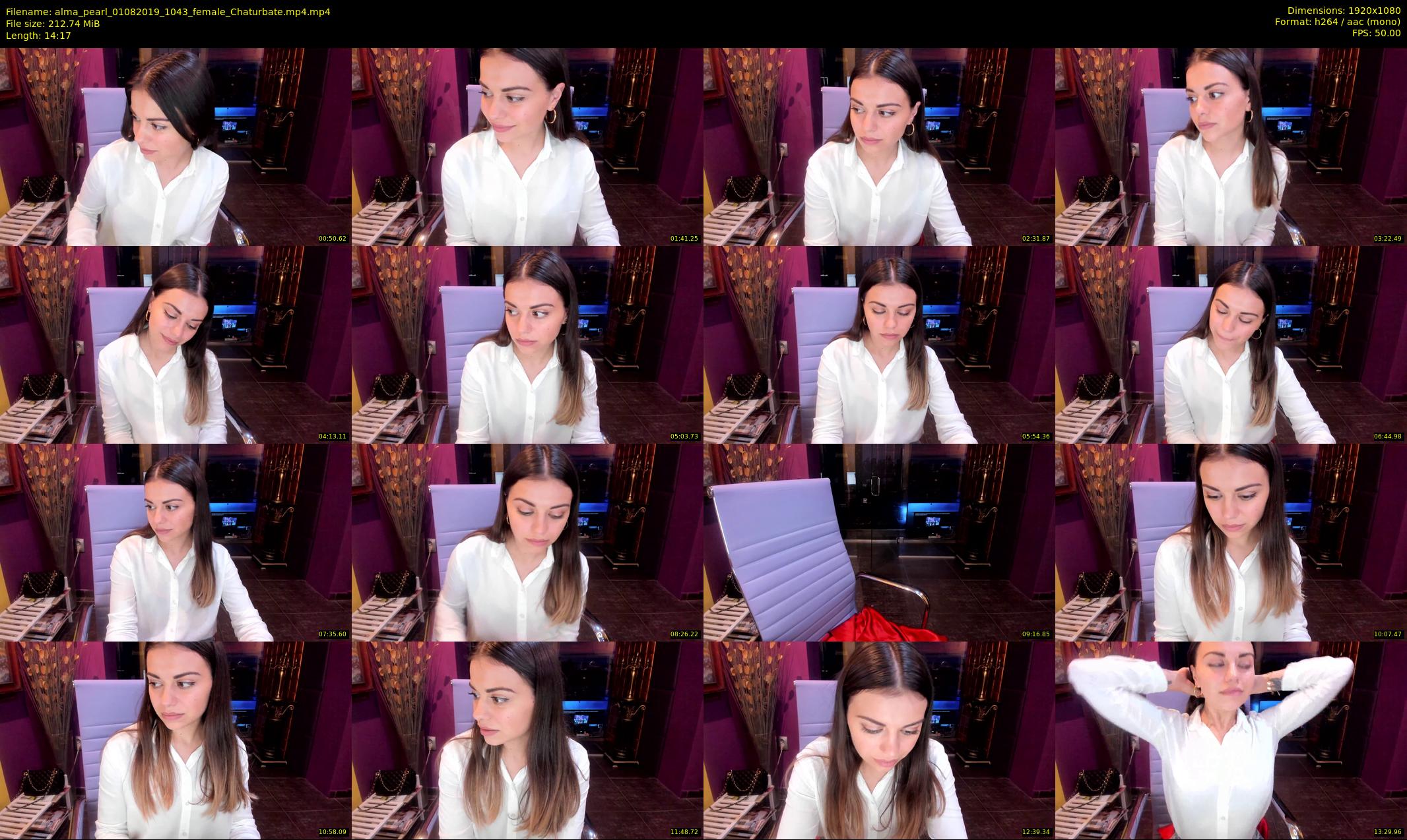 alma_pearl — 15 minute Chaturbate female cam show recording, 1080p, Aug 1, 2019