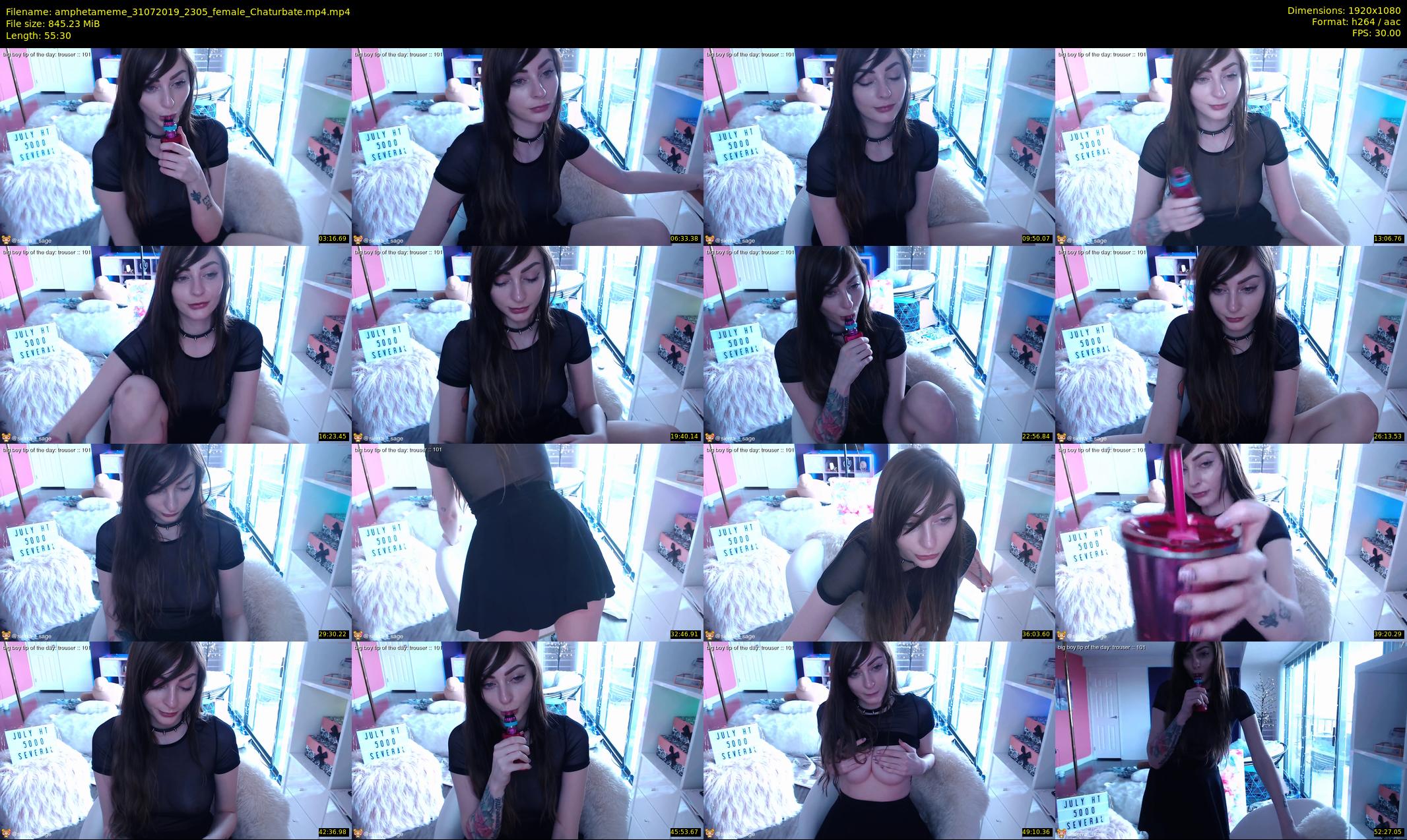 amphetameme — 56 minute Chaturbate female cam show recording, 1080p, Jul 31, 2019