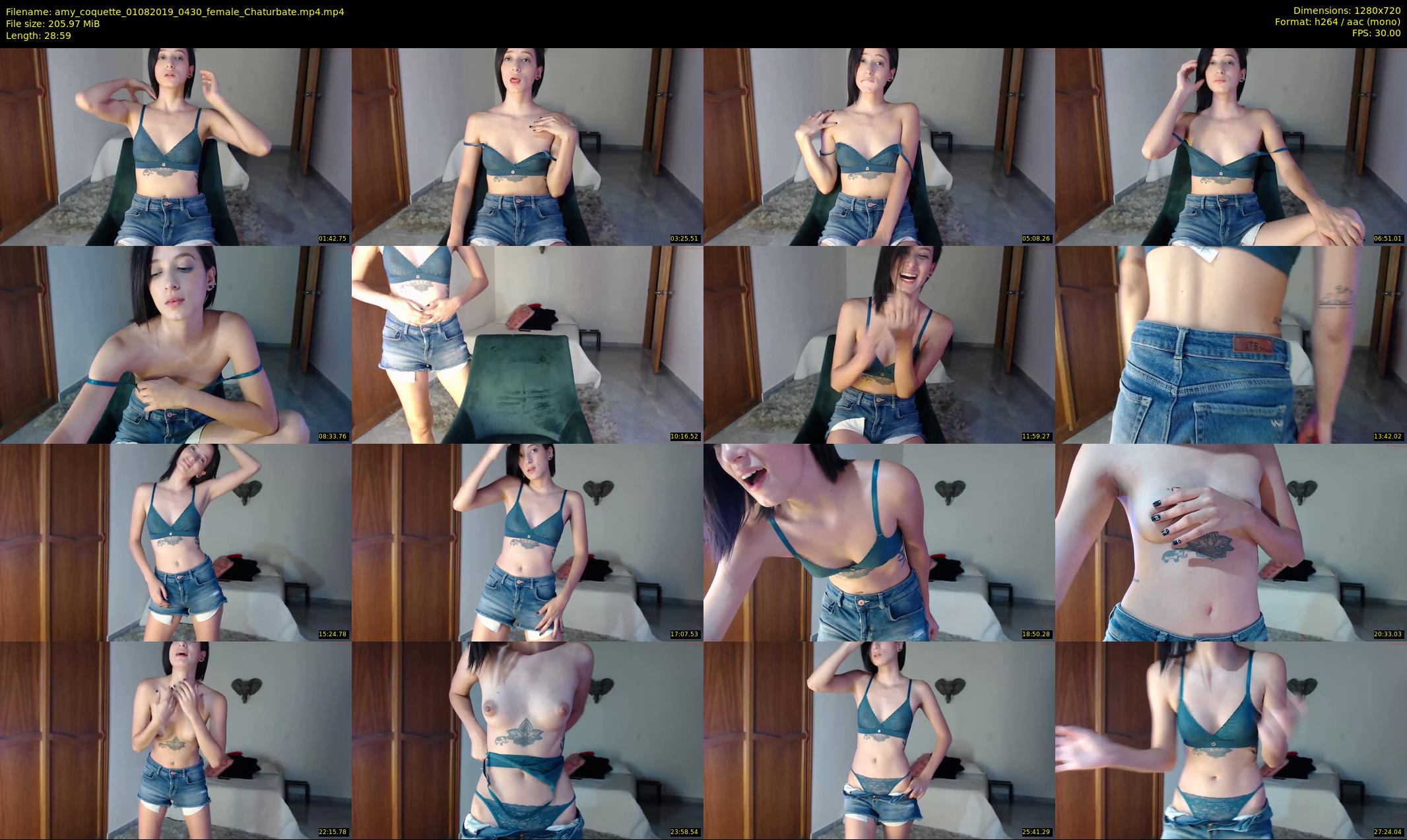 amy_coquette — 29 minute Chaturbate female cam show recording, 720p, Aug 1, 2019