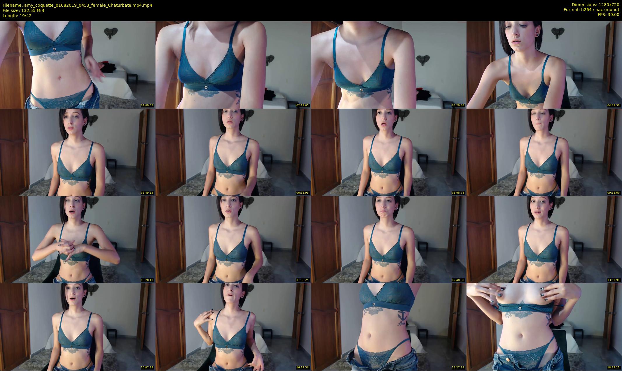 amy_coquette — 20 minute Chaturbate female cam show recording, 720p, Aug 1, 2019
