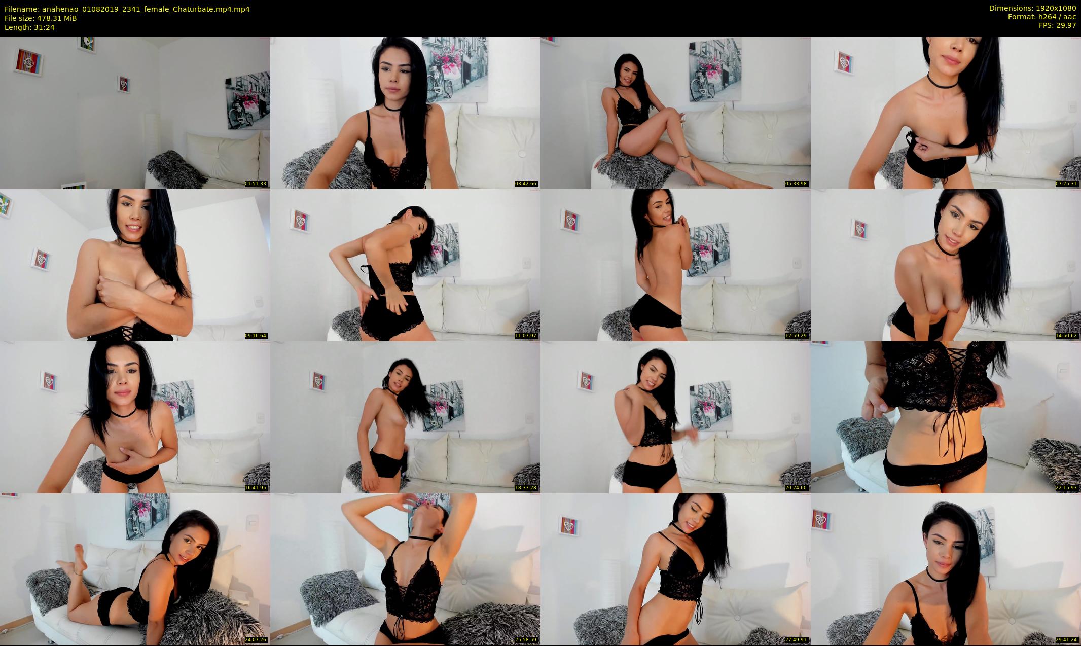 anahenao — 32 minute Chaturbate female cam show recording, 1080p, Aug 1, 2019