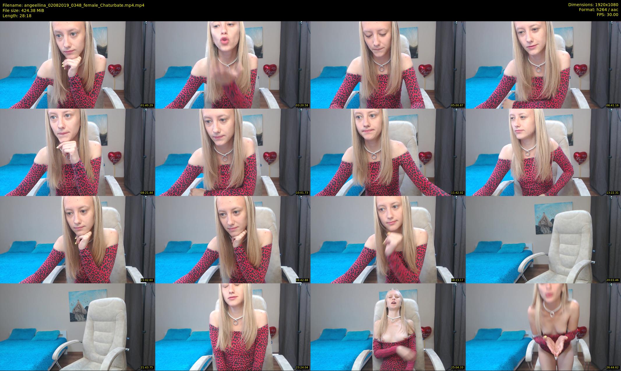 angeellina — 29 minute Chaturbate female cam show recording, 1080p, Aug 2, 2019